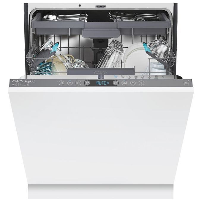Candy CI 6C4F1PA Rapido Lavastoviglie Incasso 16 coperti Classe C 44 dB 8 programmi Wi-Fi Bluetooth (82x60x55 cm) colore Antracite