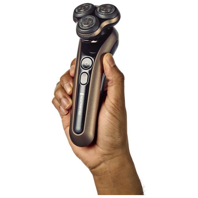 Remington XR1795 X9 Limitless Rasoio elettrico rotante umido secco 3 testine autonomia 60 min colore Nero Argento