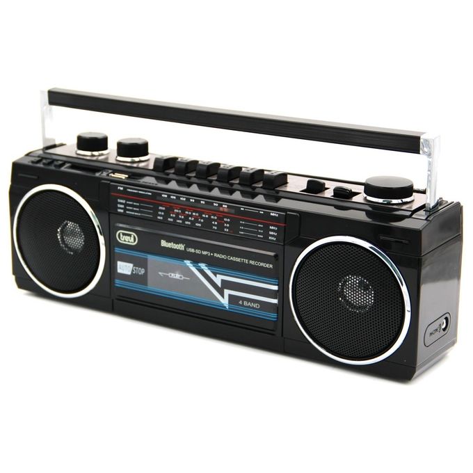 Trevi RR 501 BT Stereo Boombox Portatile Bluetooth Usb SD MP3 Nero