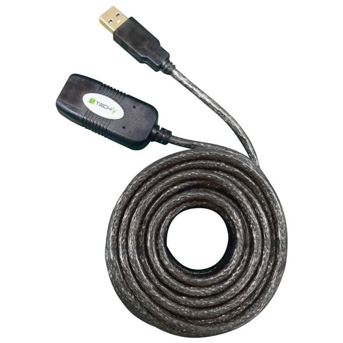 Techly Cavo Prolunga Attivo Usb 2.0 Hi-Speed 10mt