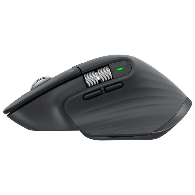 Logitech 910-006582 MX Master 3S Mouse Wireless 8000 DPI Bluetooth Logi Bolt 7 Pulsanti Programmabili colore Grafite