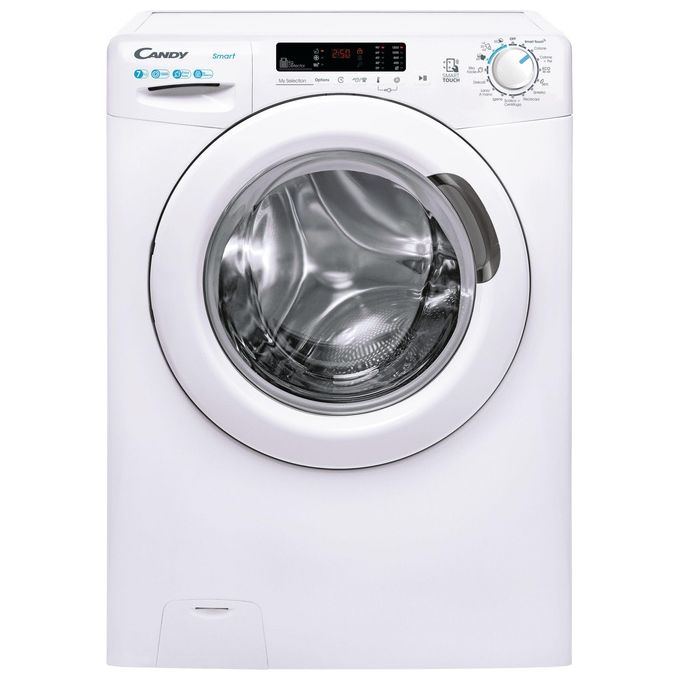 Candy Smart CSS4372DW4111 Lavatrice Caricamento Frontale Slim 7Kg 1300 Giri-min Bianco