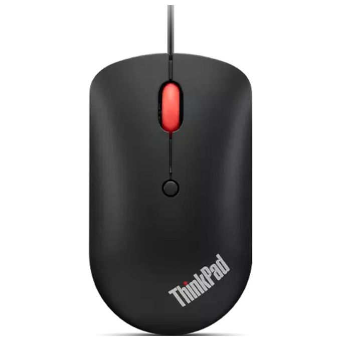 Lenovo 4Y51D20850 Mouse Ambidestro Usb Tipo-C Ottico 2400 DPI