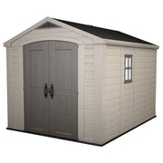 Keter Casetta da Giardino Factor 8X11 in Resina 256,5x331,5x243h Beige