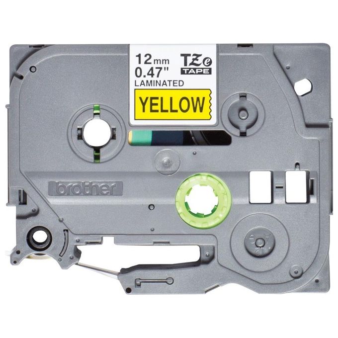 Brother Nastro Laminato H12mm(4m) nero su Giallo