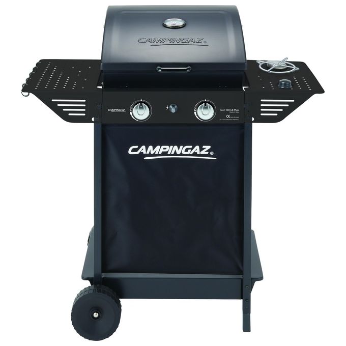 Campingaz 2190460 Xpert 100 LS Plus Barbecue a Gas con Carrello 2 Bruciatori 9200 W Fornello Laterale colore Nero