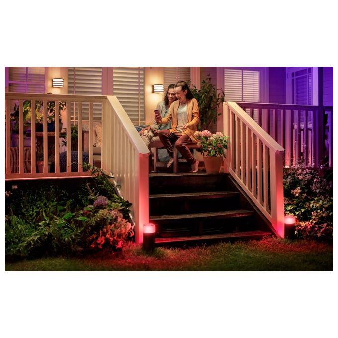 Philips Lighting Hue White And Color Calla Palo da Esterno Estensione Integrata 8W Nero