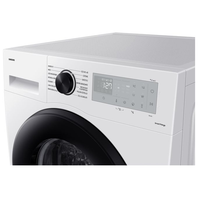 Samsung WW90CGC04DAHET - Lavatrice a carica frontale 9 kg, 1400 rpm, Classe A, Vapore, Wi-Fi, (85x60x55 cm), Bianco