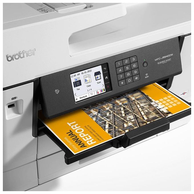 Brother MFC-J6940DW Stampante Multifunzione Inkjet A3 4 in 1 Duplex Wi-Fi NFC ADF Doppio Cassetto 1200x4800 DPI colore Grigio Bianco