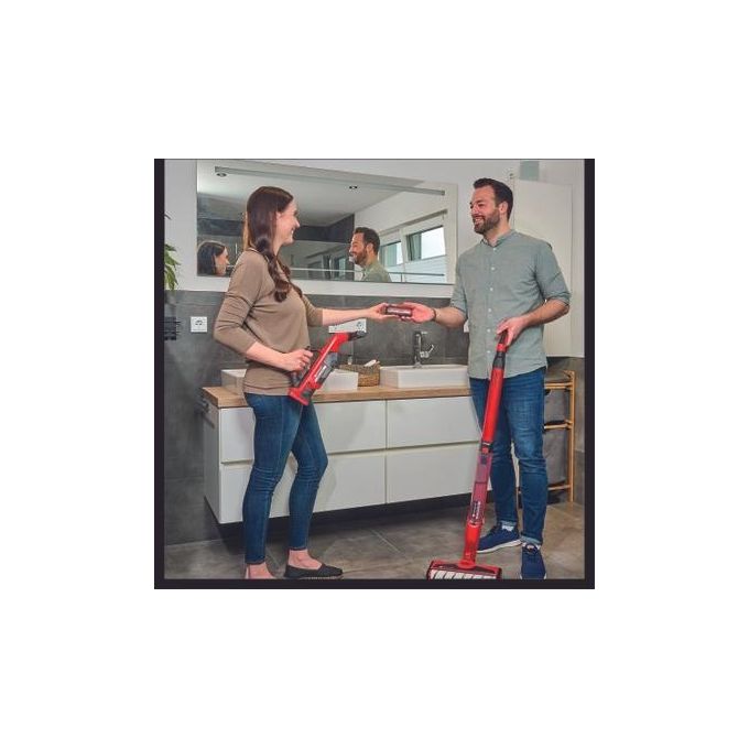Einhell 3437110 CLEANEXXO Pulitore per pavimenti a batteria 18V Power X-Change 290 mm Boost autopulente senza batteria colore Rosso