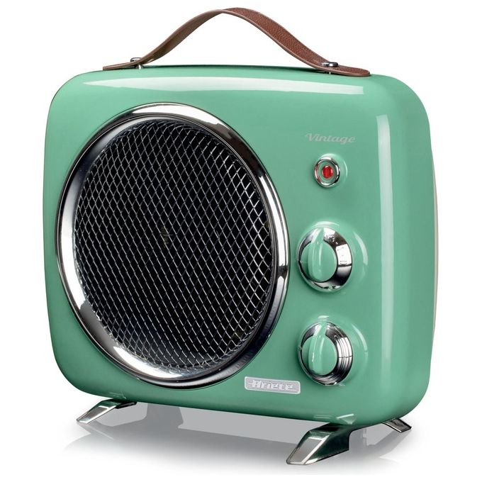 Ariete 0808 Vintage Termoventilatore Freddo e Caldo 2000W Termostato Regolabile 2 Velocita' colore Verde