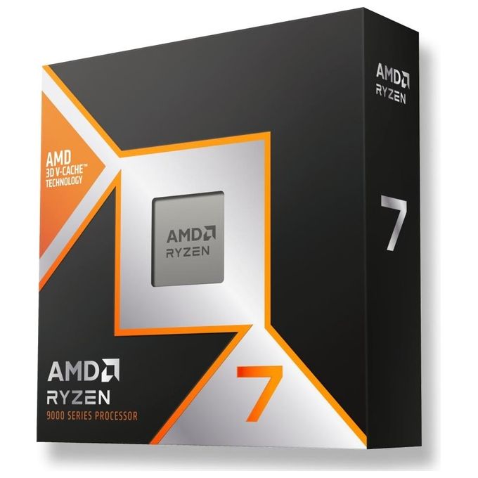 AMD 9800X3D Ryzen 7 Processore Desktop 8 Core 16 Thread Zen 5 4,7 GHz Boost 5,2 GHz Cache 104 MB TDP 120 W DDR5 Socket AM5