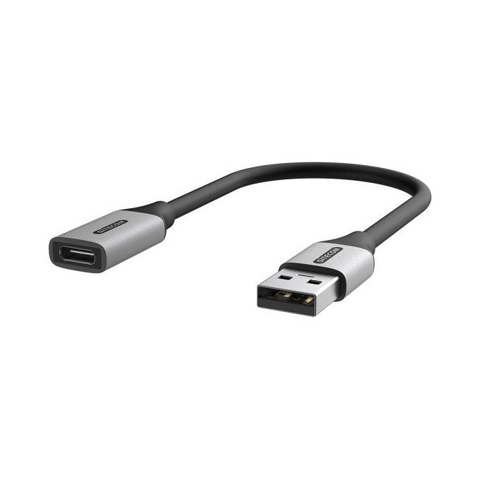 Sitecom AD-1013 Adattatore Cavo USB A a USB C USB 3.2 Gen 1 5 Gbit-s 0,15 m colore Nero Grigio