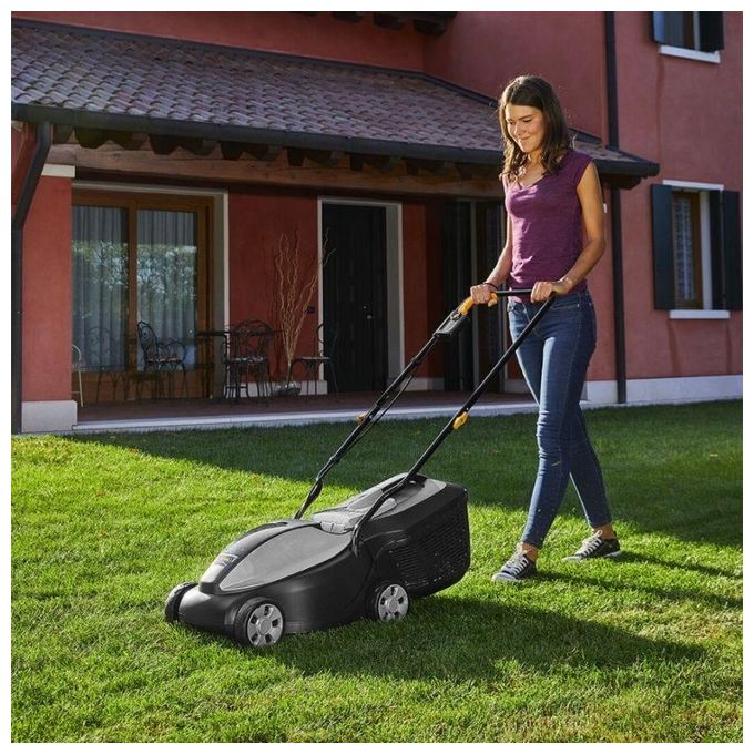 Alpina 291302064-A24 AL 3020 Li Kit Tosaerba a Batteria 20V 4Ah Taglio 30cm Sacco 30L per prati fino a 200m²