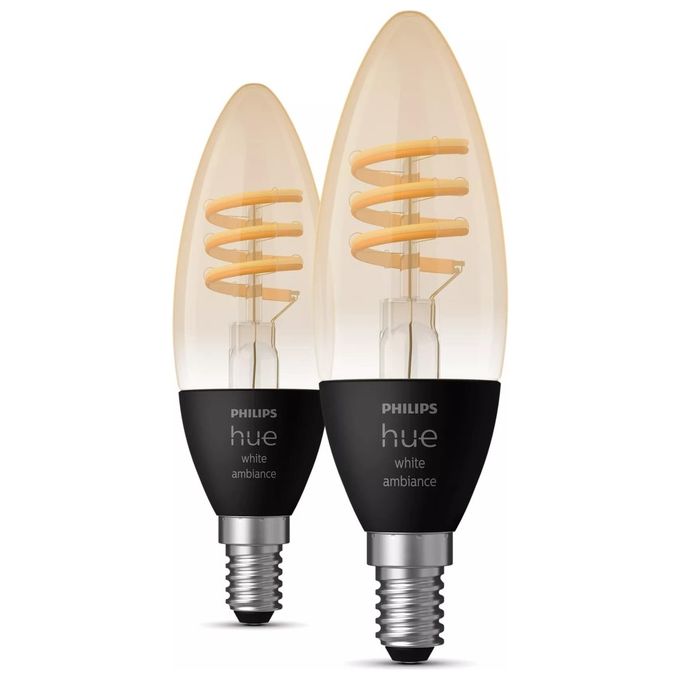 Philips Hue 929003145202 White Ambiance Lampadina LED E14 2200-4500 K 4,6 W dimmerabile colore Nero