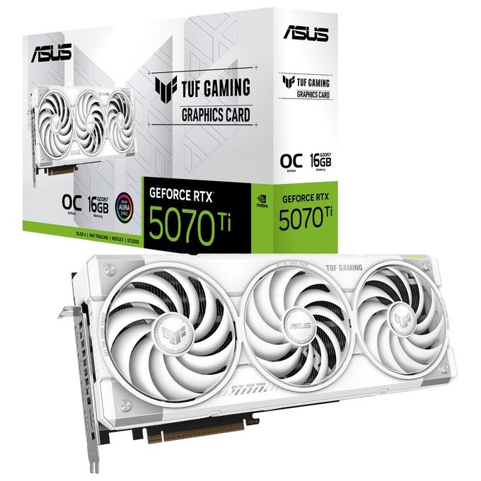 Asus, GeForce RTX 5070 Ti, 16GB GDDR7, TUF Gaming, Scheda Video