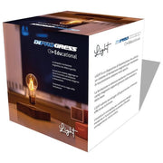 DiProgress DP-LIGHT Lampadina Levitante a Sospensione Magnetica con LED Luce Calda Base Effetto Legno colore Legno