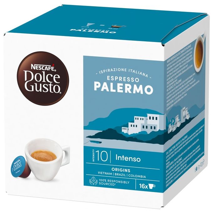 Nescafe Dolce Gusto capsule caffe espresso Palermo intensita 10 confezione da 16