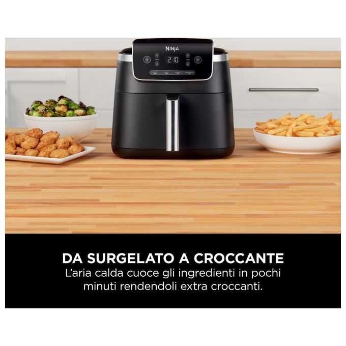 Ninja AF140EU Friggitrice ad aria 4,7 L 1750 W 4 programmi display LCD colore Nero