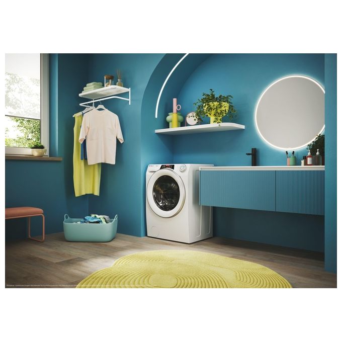 Candy ROW4854DWMST-1-S RapidÓ Lavasciuga Frontale 8-5 Kg 1400 rpm Classe D Wi-Fi Bluetooth Motore Inverter (85x60x53 cm) colore Bianco