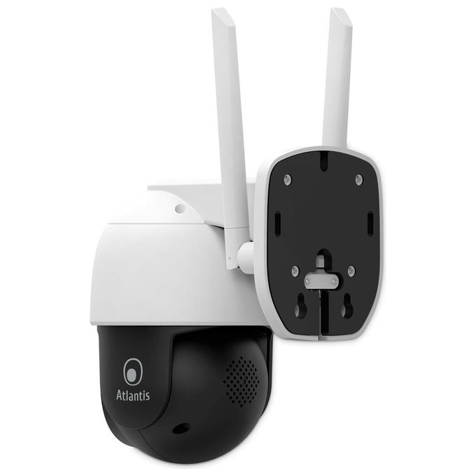 Atlantis Land A14-SC970-PT SmartCam Telecamera IP Motorizzata Outdoor 4MP 1440p Wi-Fi IP64 Audio 2 vie MicroSD 128GB colore Bianco