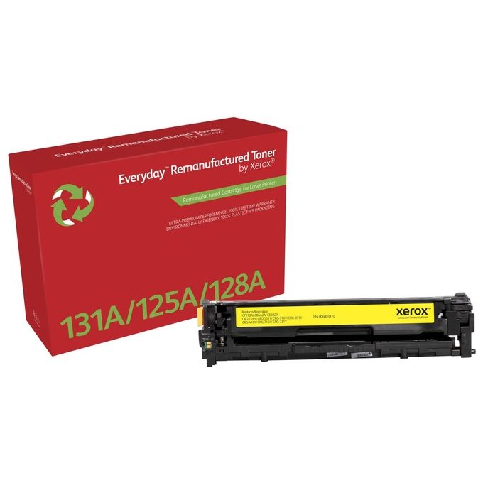 Xerox Toner Everyday Giallo per HP Cf212a-Cb542a-Ce322a-Crg-116y-Crg-131y 1800 Pagine