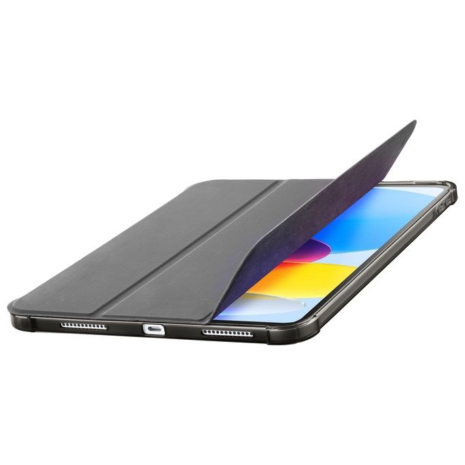 Cellularline FOLIOIPAD22102K Folio Custodia a libro per iPad 10.9'' Ecopelle Stand 3 livelli Sleep Wake colore Nero