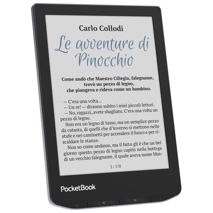 PocketBook PB634K3-1-WW Verse Pro Color Lettore eBook 6'' E Ink Kaleido 3 16 GB Wi-Fi Bluetooth 5.4 IPX8 colore Stormy Sea