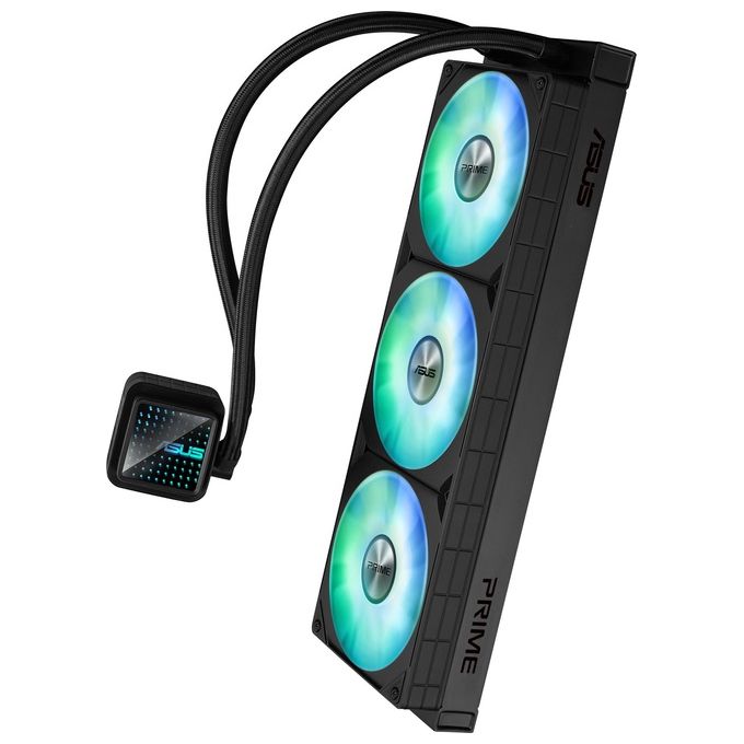 Asus PRIME LC 360 ARGB Dissipatore a Liquido All-In-One 360mm 3 Ventole 120mm ARGB Aura Sync Intel AMD colore Nero