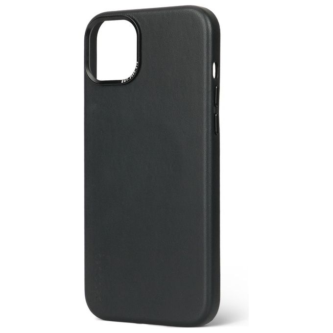 DECODED 15 PLUS Cover in Pelle Pieno Fiore Compatibile con MagSafe per iPhone 15 Plus colore Nero