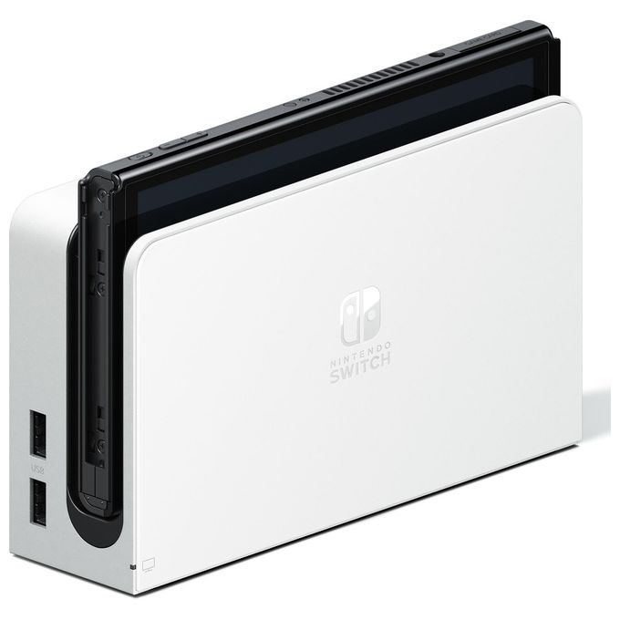 Nintendo, Switch OLED, Bianco, Console Portatile, Schermo 7 Pollici, 64GB