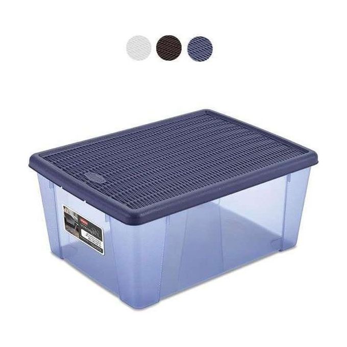 Stefanplast 8034937 Visualbox Elegance Scatola Portaoggetti XXL in Polipropilene 59x39x17 cm colore Bianco