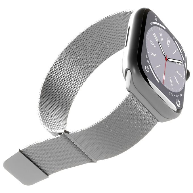 Puro AW44MILANESESIL Cinturino Maglia Milanese per Apple Watch 42 44 45 49 mm acciaio inossidabile chiusura magnetica colore Argento