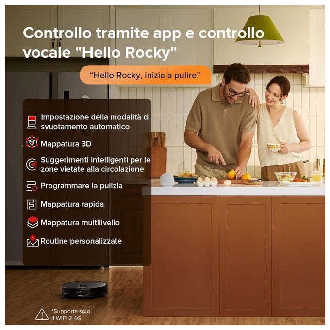 Roborock QREVO SLIM Robot aspirapolvere LiDAR ToF 0,22 L autonomia 180 min Wi-Fi app mappatura colore Nero
