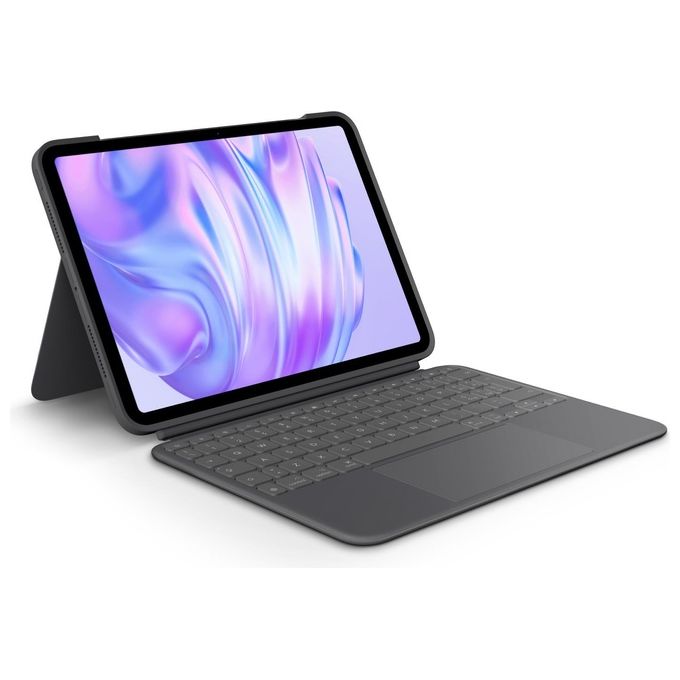 Logitech 920-012771 Combo Touch Custodia con Tastiera QWERTY Italiano Trackpad Multi-touch Smart Connector per iPad Pro 11'' colore Grafite