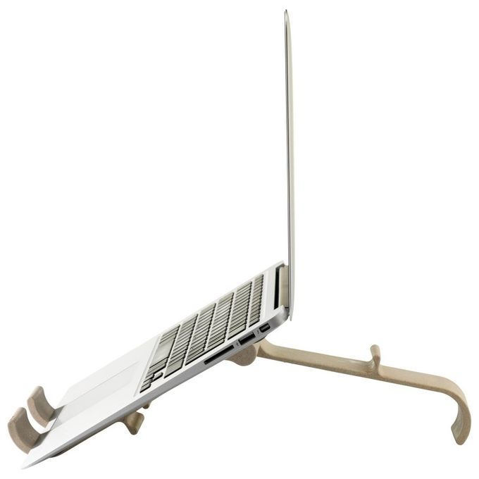 R Go Tools RGOTPW Treepod Supporto per Laptop e Tablet 10-22'' Regolabile in Altezza Materiale Bio-Based colore Naturale