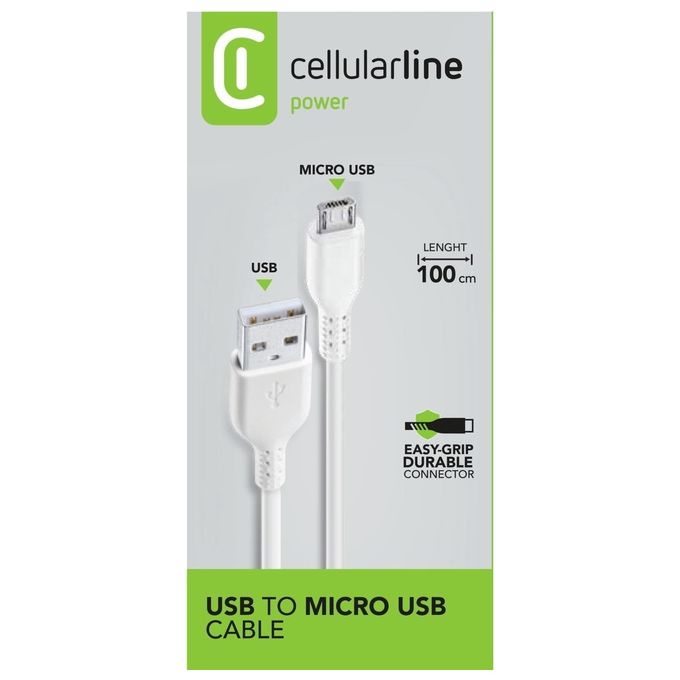 Cellular Line Usb Data Cavo Bianco