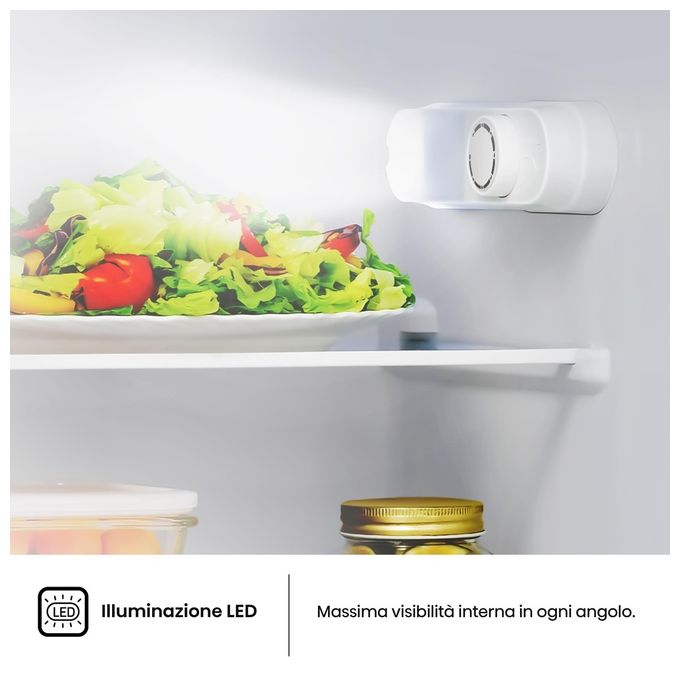 Hisense RI1P205NEWE Frigorifero Combinato da Incasso 205 L 145 cm Classe E 39 dB Porte Reversibili LED colore Bianco