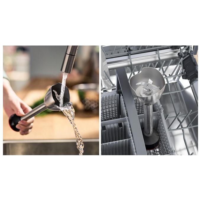 Bosch MSM4W210 Serie 4 ErgoMaster Frullatore a Immersione 600 W 4 Lame Acciaio Inox Impugnatura Ergonomica colore Bianco