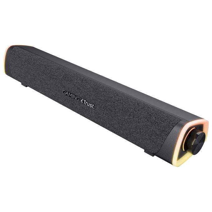Trust GXT 620 AXON Soundbar Gaming RGB 2.0 canali 12 W ingresso AUX USB colore Nero