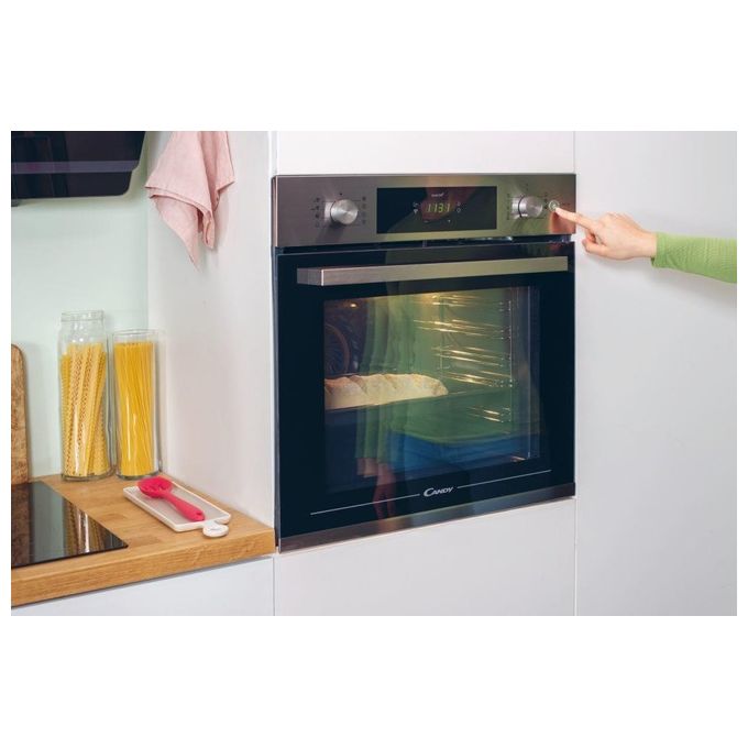 Candy FSCTX886 WIFI Smart Steam Forno da incasso Elettrico Multifunzione 70 L Classe A Pirolisi Vapore 3500W (59,5x59,5x56,8 cm) colore Inox