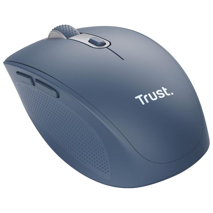 Trust Ozaa Mouse Mano Destra RF senza Fili  Bluetooth Ottico 3200 DPI Blu