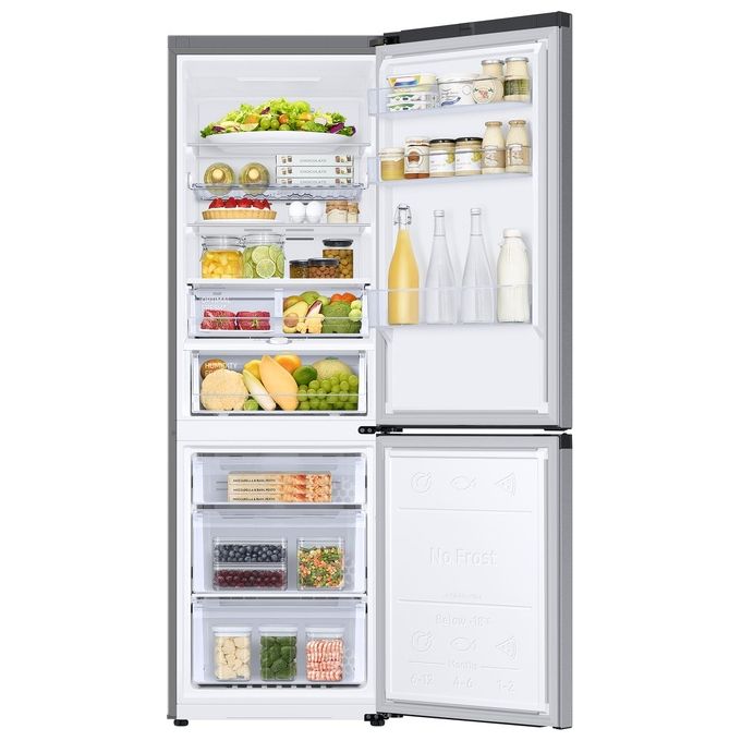 Samsung RB34C675DSA EcoFlex AI Frigorifero Combinato 344 L 185 cm Classe D 35 dB No Frost Wi-Fi Display Touch colore Acciaio Inossidabile