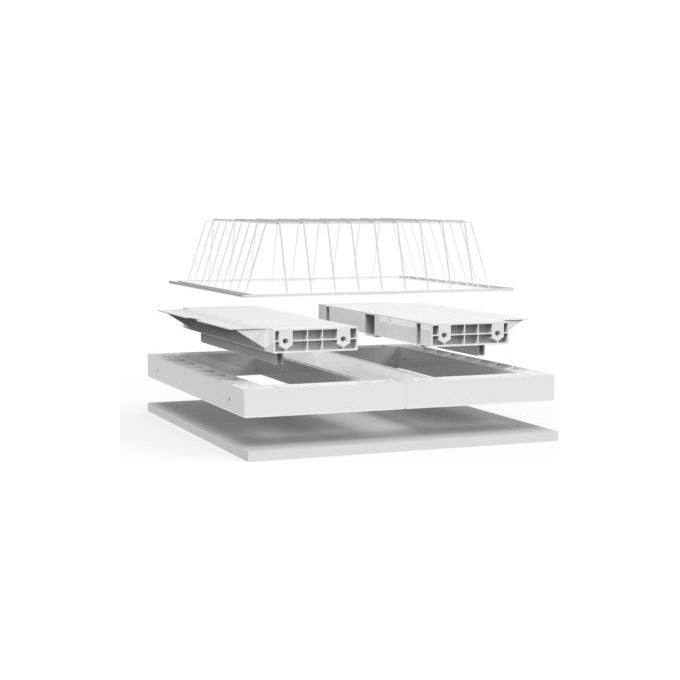 Meliconi 656143 Base Space Basket Rialzo Lavatrice Asciugatrice 30 cm Cestello 32 lt 250 Kg Universale colore Bianco