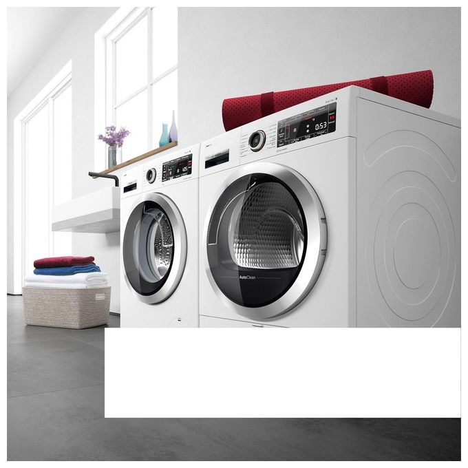 Bosch WQG233D1II Serie 6 Asciugatrice Pompa di Calore 8 Kg Classe C AutoDry 63 dB (84x59x61 cm) colore Bianco