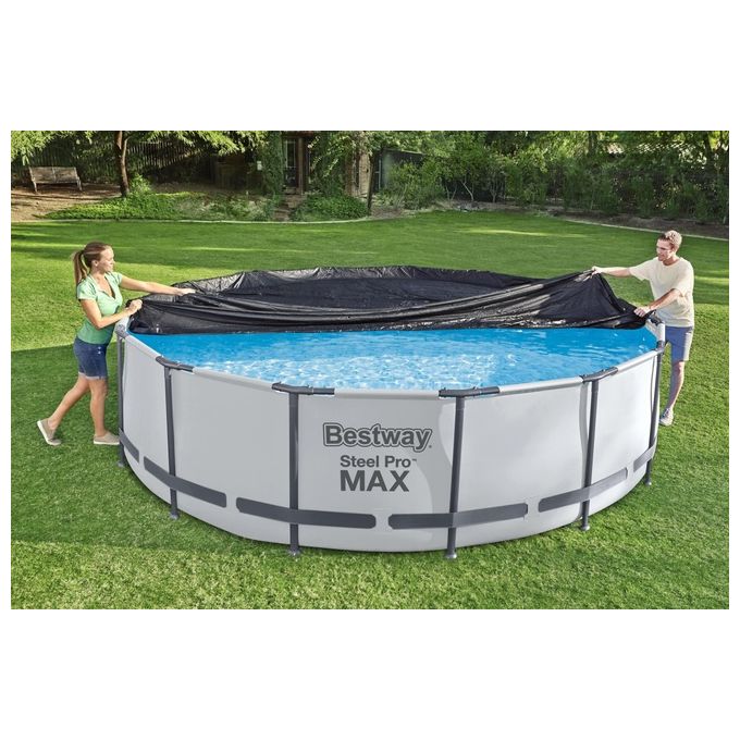 Bestway Copripiscina Fast Set Steel Pro e Steel Pro MAX 366x366cm Nero