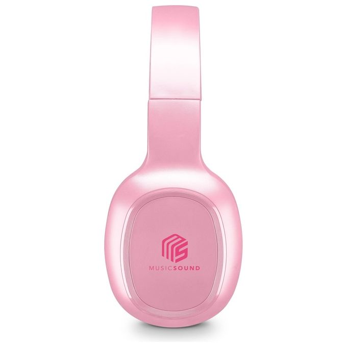 Cellular Line Music Sound Cuffie con Microfono Bluetooth Rosa