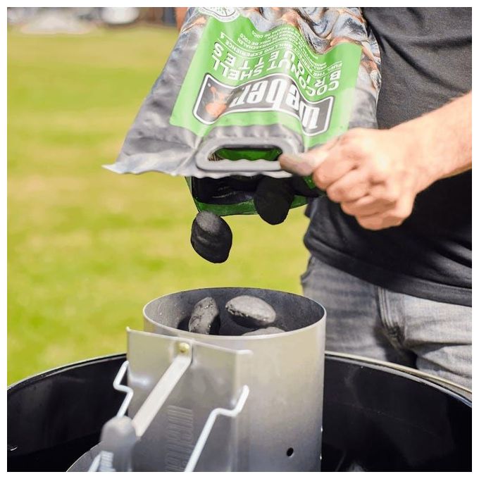Weber Bricchetti a Base di Cocco 8Kg Nero