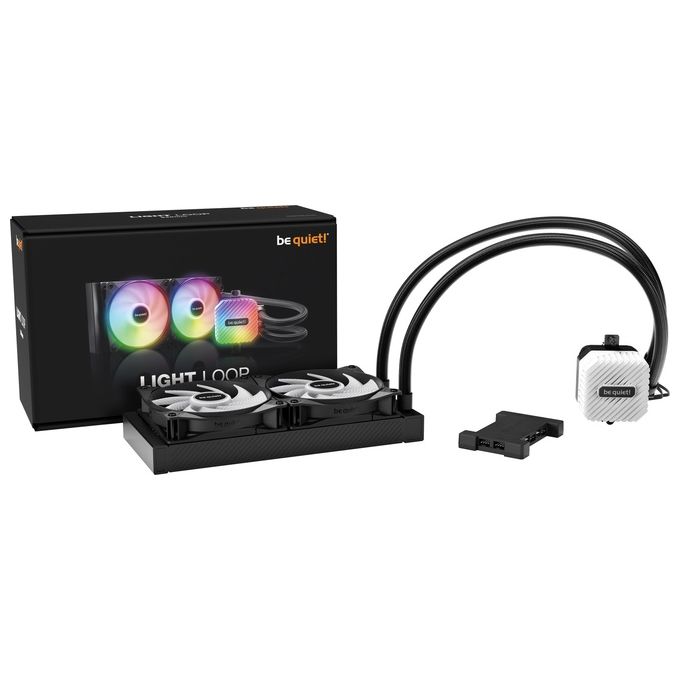 Be quiet! BW020 Light Loop Dissipatore a Liquido 2 Ventole 120mm PWM ARGB 240mm colore Nero