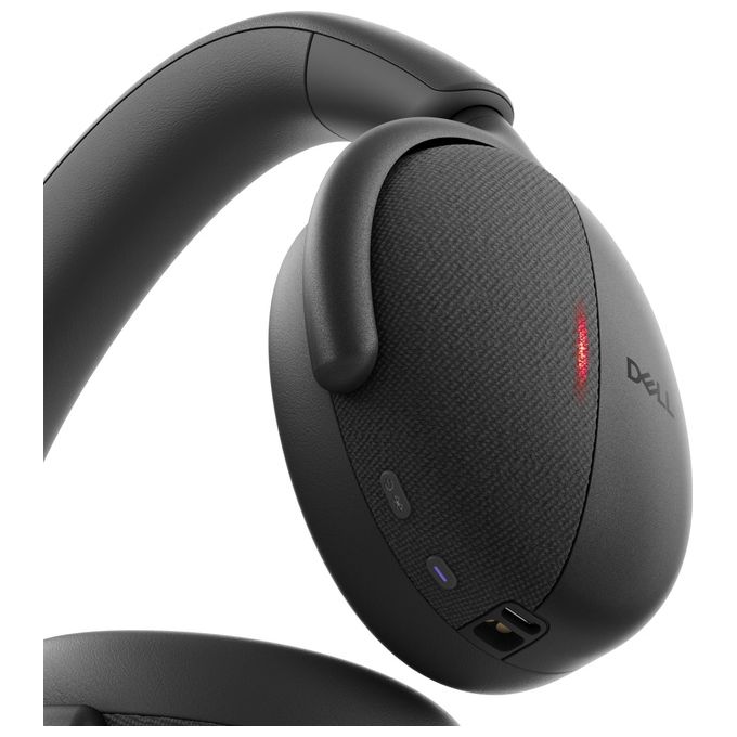 DELL WL7024 Cuffie senza fili con ANC Pro Premium Auricolare Bluetooth 5.3 30 m 7 microfoni 80 h batteria colore Nero